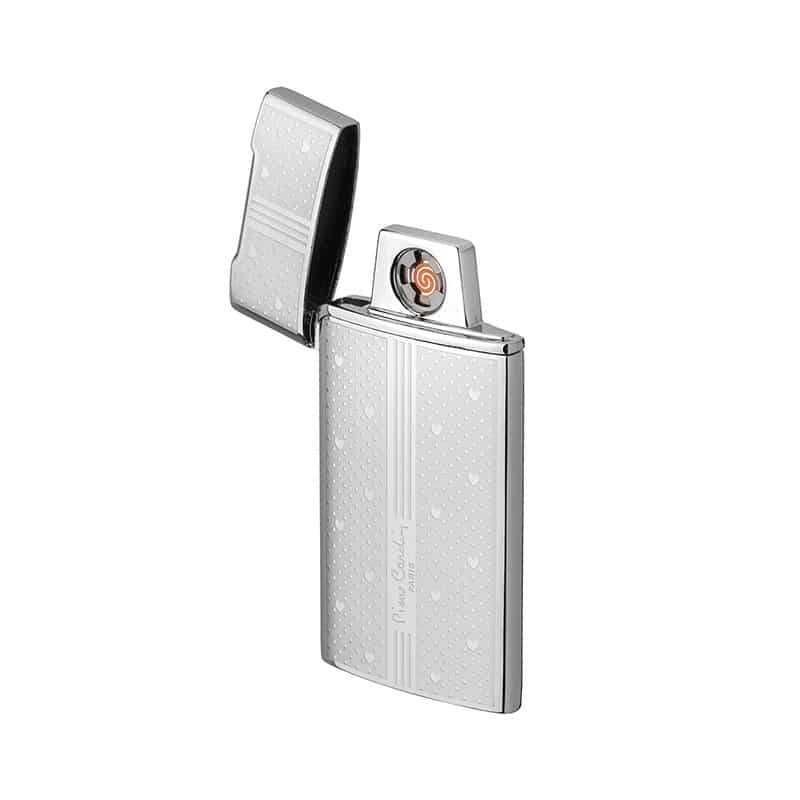 Briquet Pierre Cardin Coeur Argenté