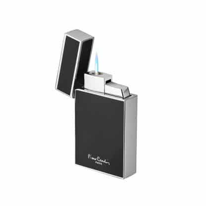 Briquet Pierre Cardin Exquis Noir & Argent – Image 2