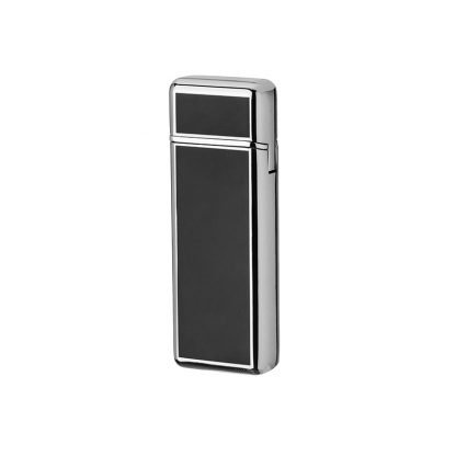 Briquet Pierre Cardin Jet Noir & Argenté – Image 3