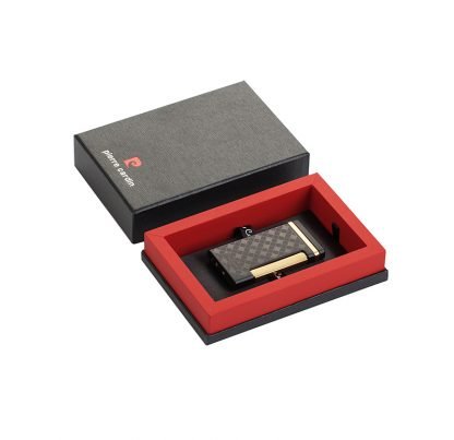 Briquet Pierre Cardin Damier Noir – Image 4