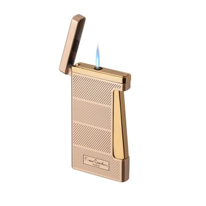 Briquet Pierre Cardin Strié Doré – Image 2