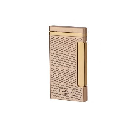 Briquet Pierre Cardin strié doré