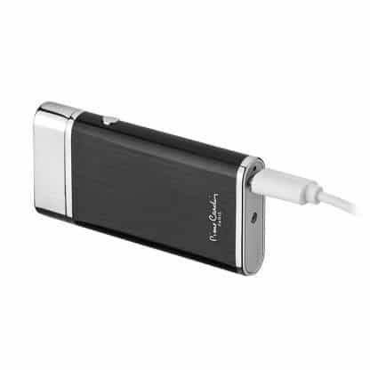 Briquet Pierre Cardin Double Voltage Noir & Argent – Image 4