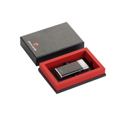 Briquet Pierre Cardin Double Voltage Noir & Argent – Image 5