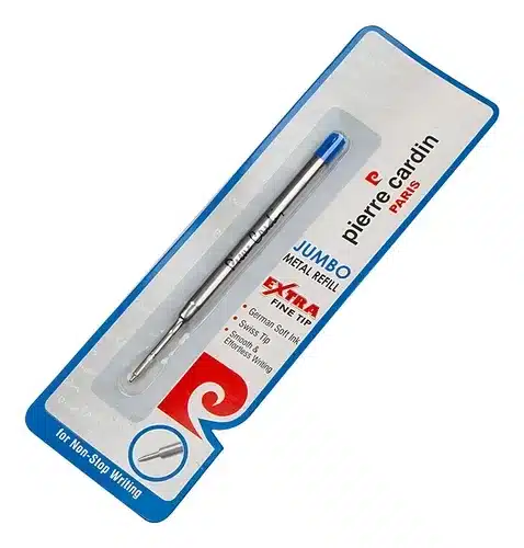 Recharge Stylo Pierre Cardin Jumbo Metal Refill Extra Fine TIP - Couleur Bleue